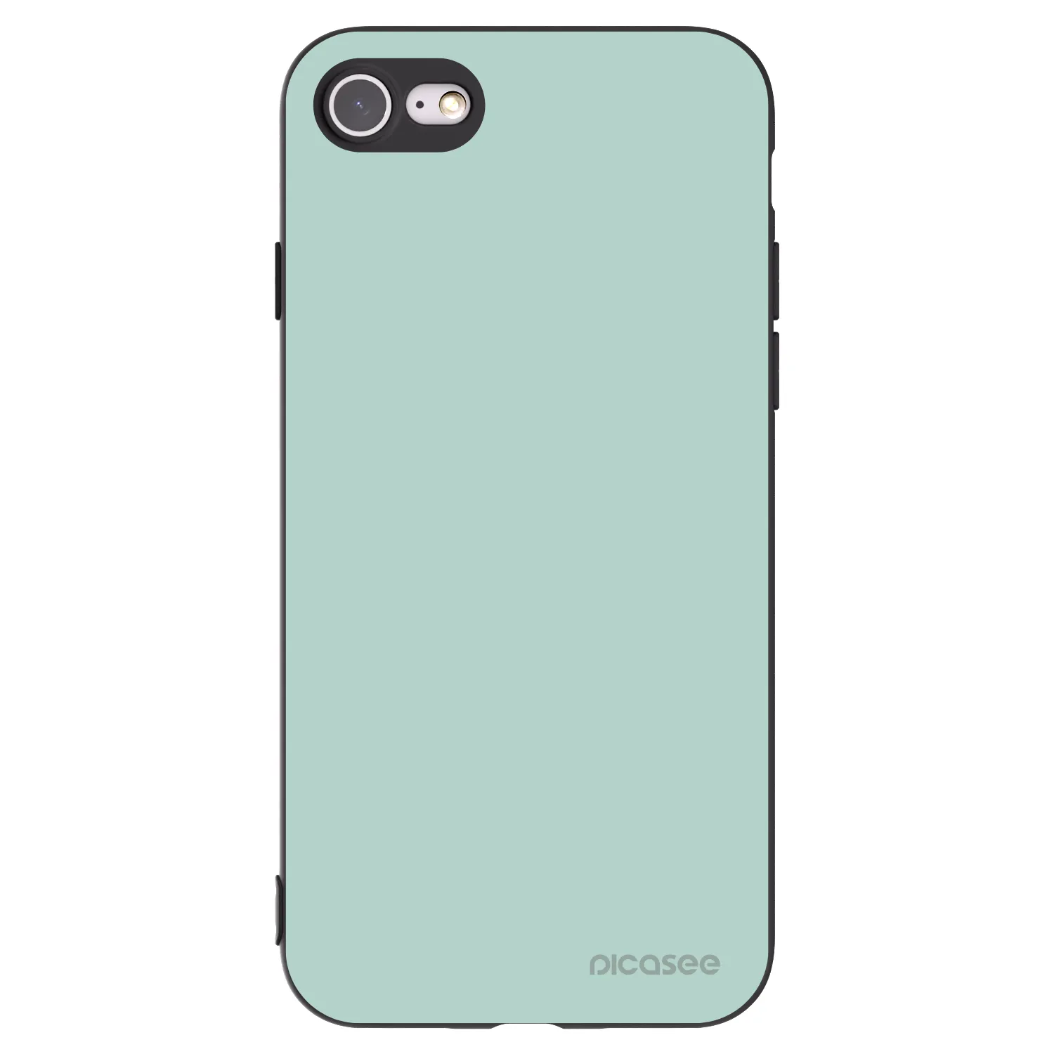 Picasee Apple iPhone SE 2020 Hülle - Schwarzes Silikon - Pastel Charm