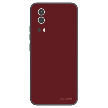 Picasee Vivo Y72 5G Hülle - Schwarzes Silikon - Red Bliss