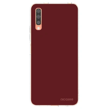 Picasee Samsung Galaxy A70 A705F Hülle - Transparentes Silikon - Red Bliss