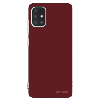 Picasee Samsung Galaxy A51 A515F Hülle - Transparentes Silikon - Red Bliss