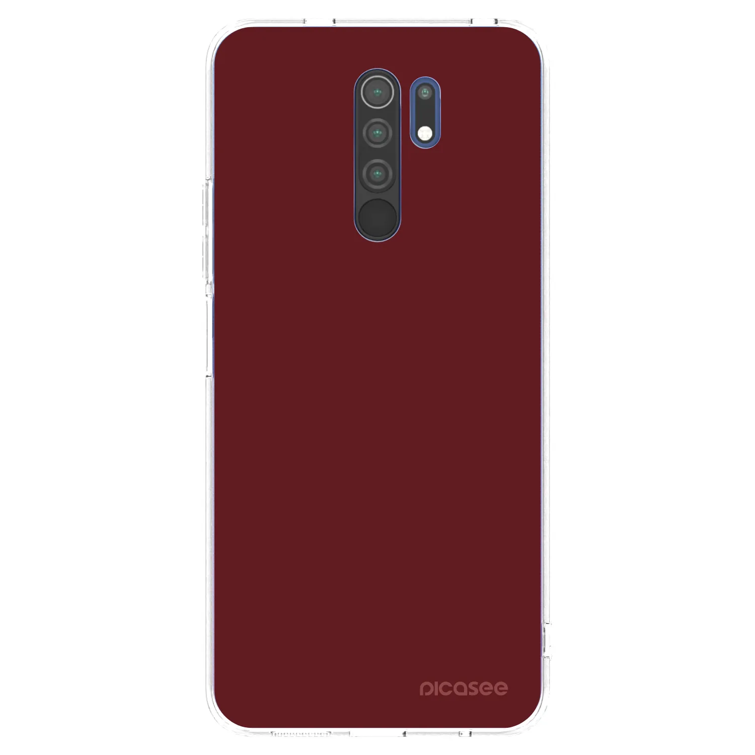 Picasee Xiaomi Redmi 9 Hülle - Transparentes Silikon - Red Bliss