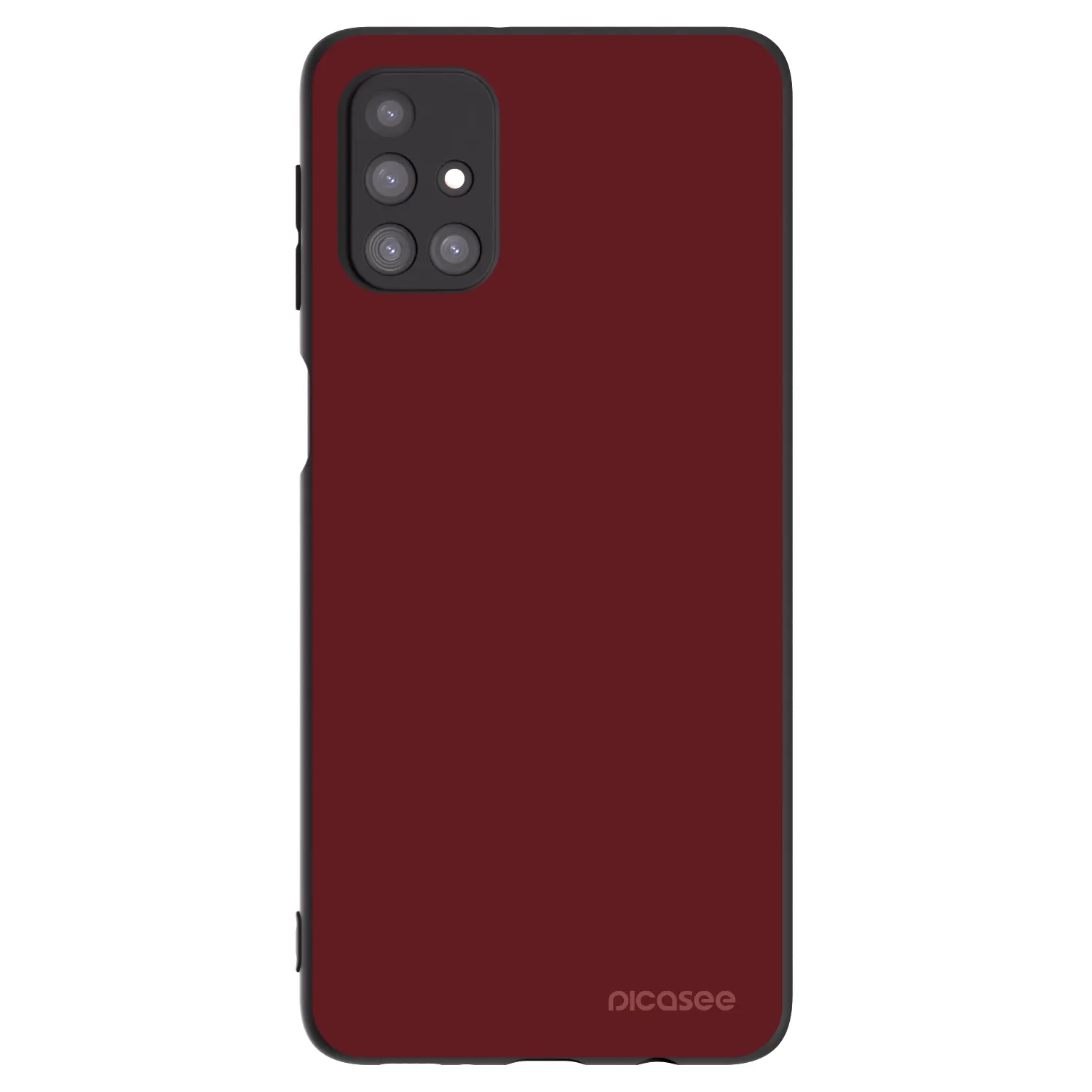 Picasee Samsung Galaxy M31s Hülle - Schwarzes Silikon - Red Bliss