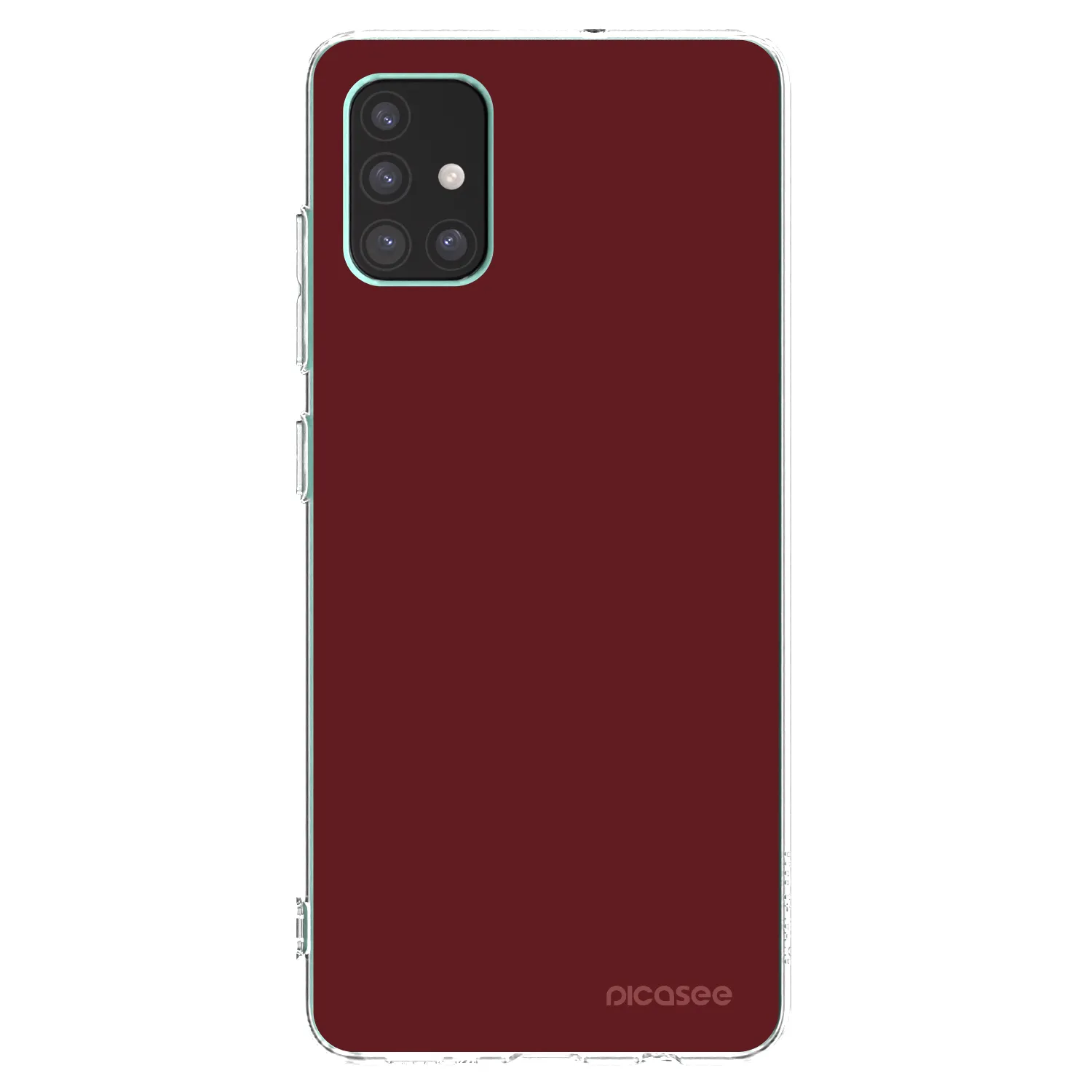 Picasee Samsung Galaxy M51 M515F Hülle - Transparentes Silikon - Red Bliss