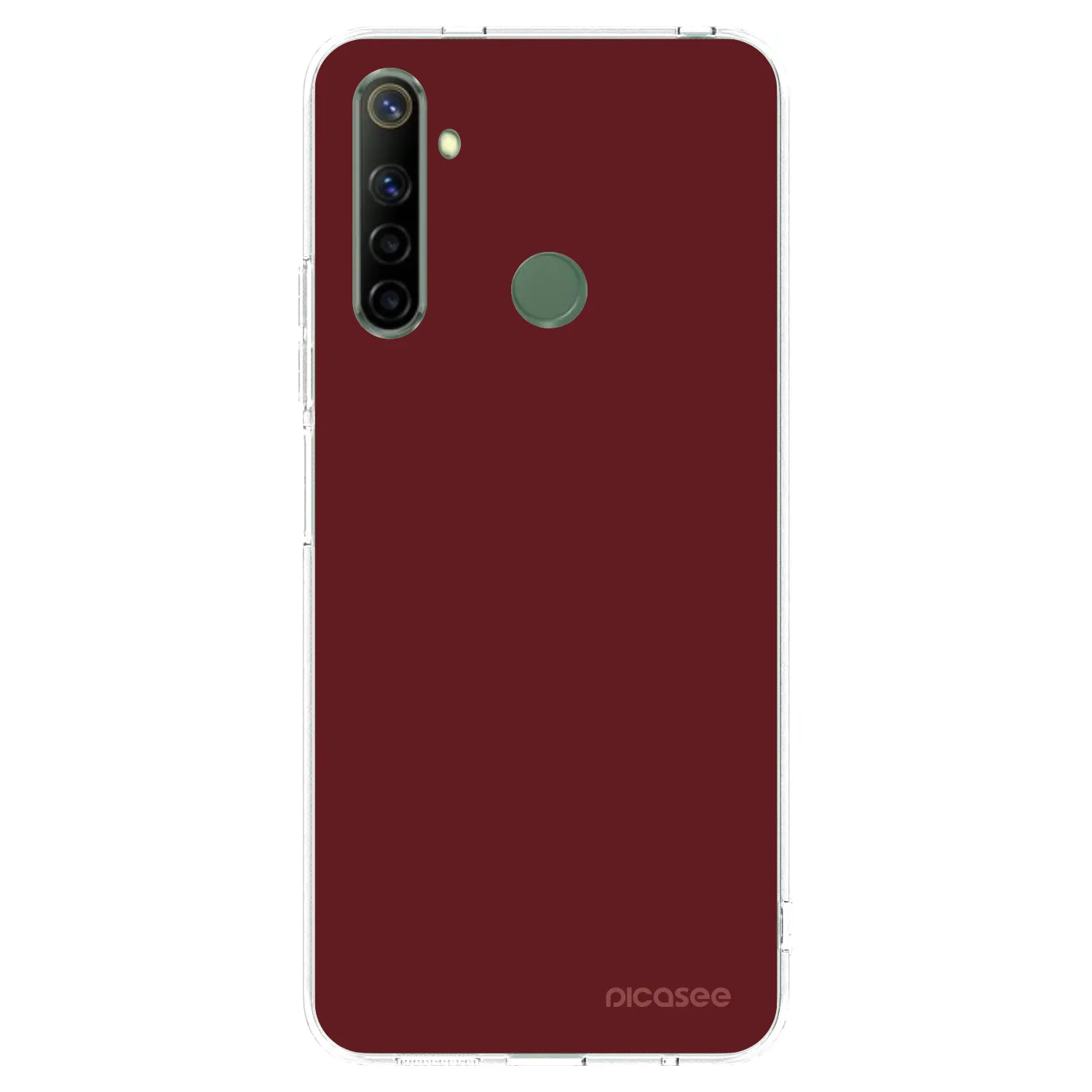 Picasee Realme 5 Hülle - Transparentes Silikon - Red Bliss