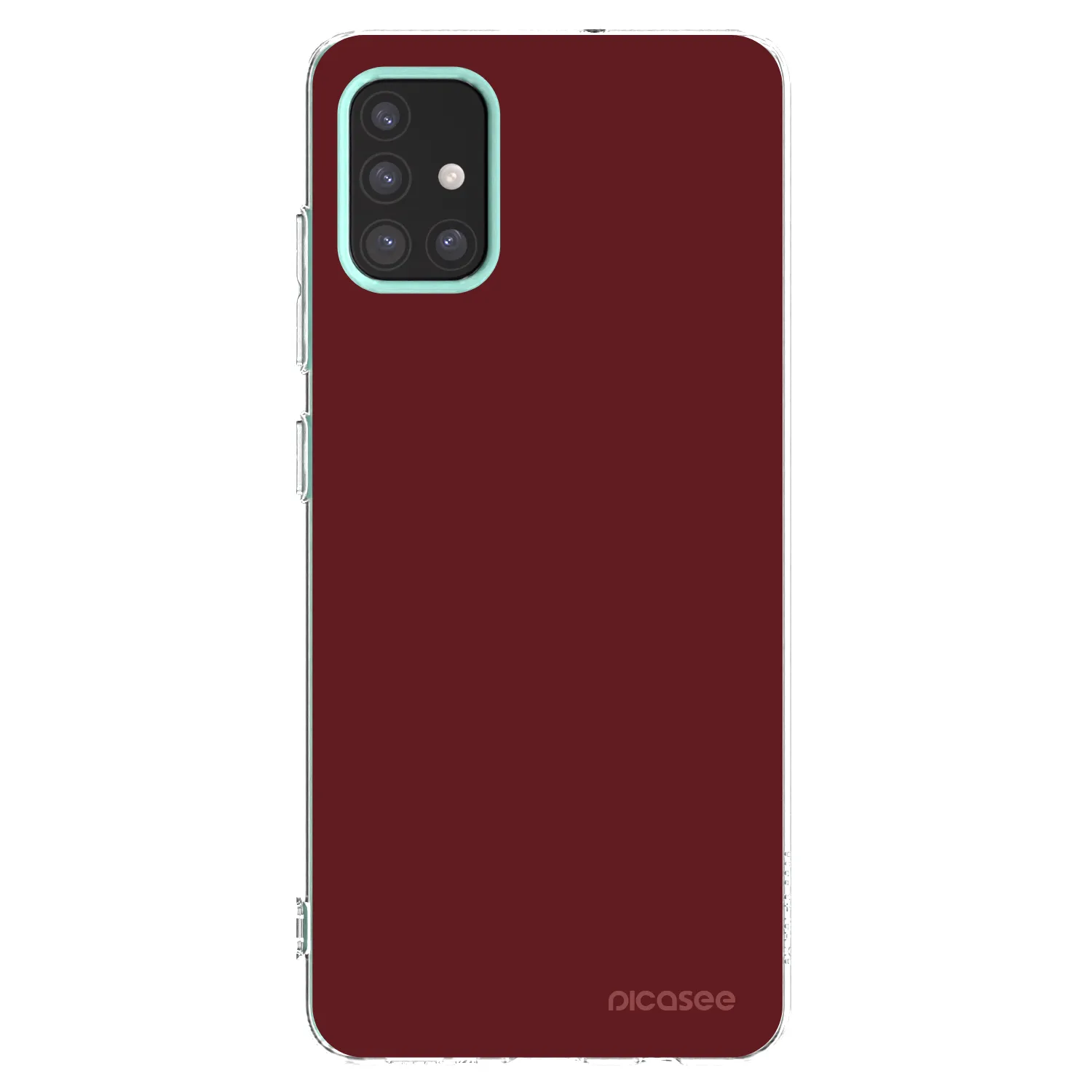 Picasee Samsung Galaxy M31s Hülle - Transparentes Silikon - Red Bliss