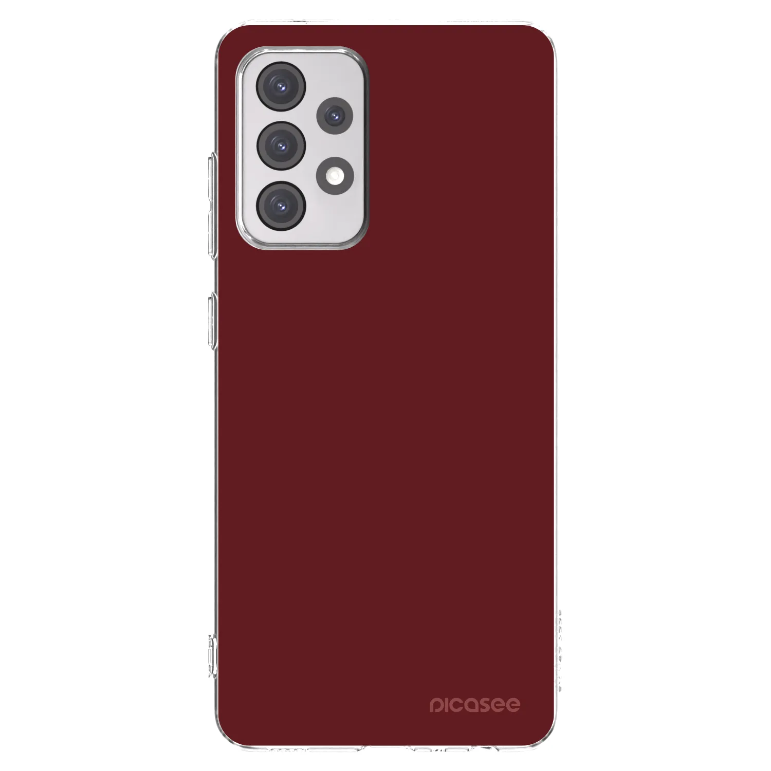 Picasee Samsung Galaxy A52 5G A525F Hülle - Transparentes Silikon - Red Bliss