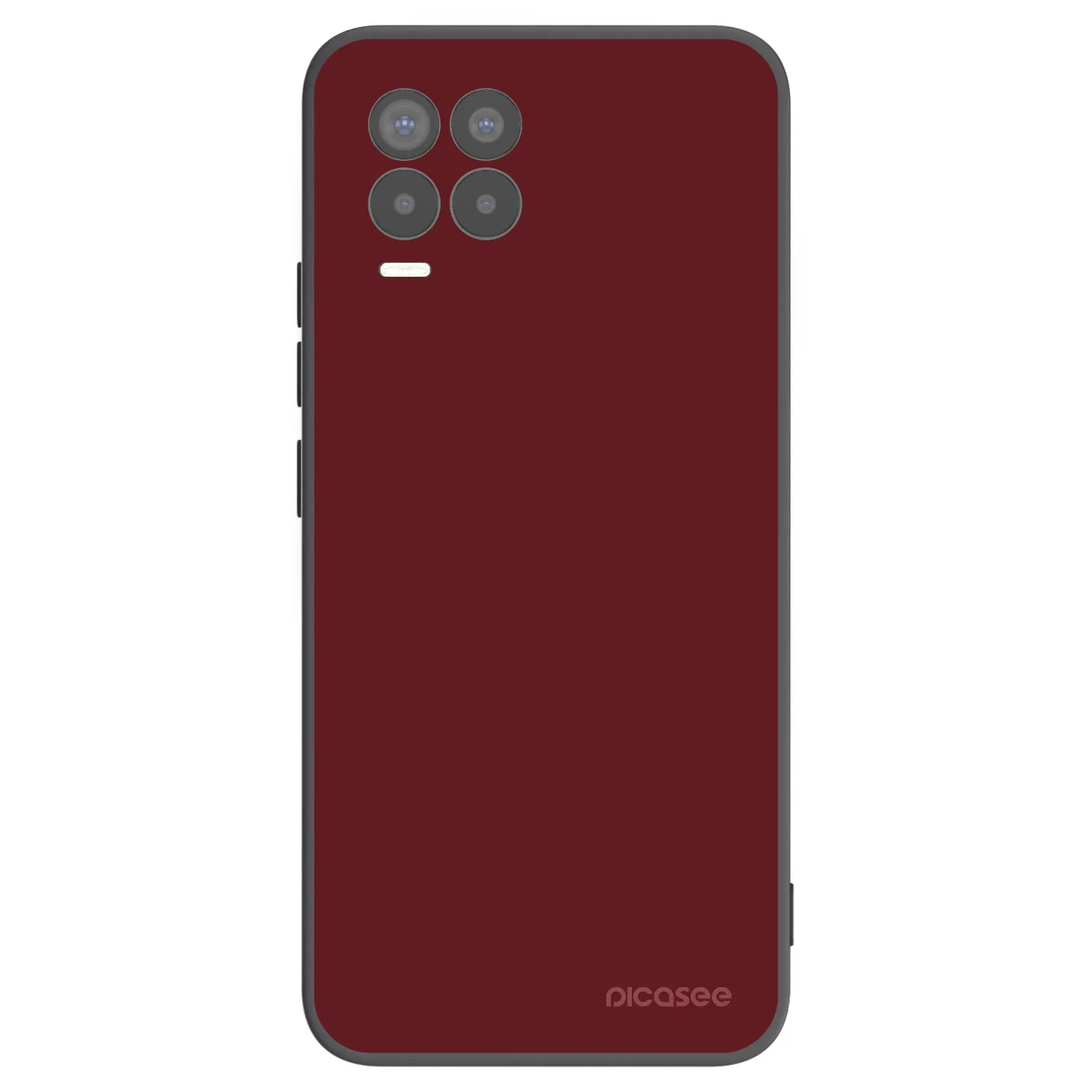 Picasee Realme 8 Pro Hülle - Schwarzes Silikon - Red Bliss