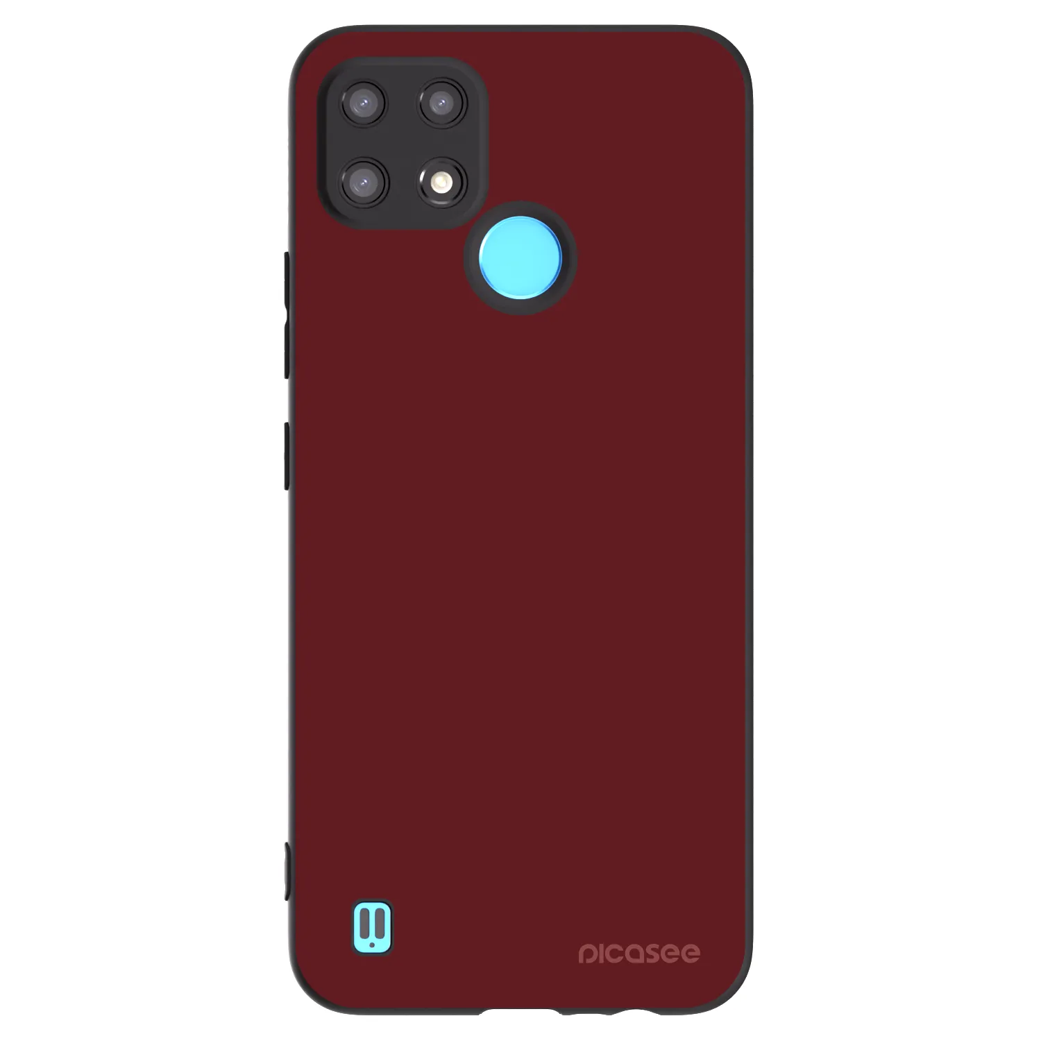 Picasee Realme C21 Hülle - Schwarzes Silikon - Red Bliss