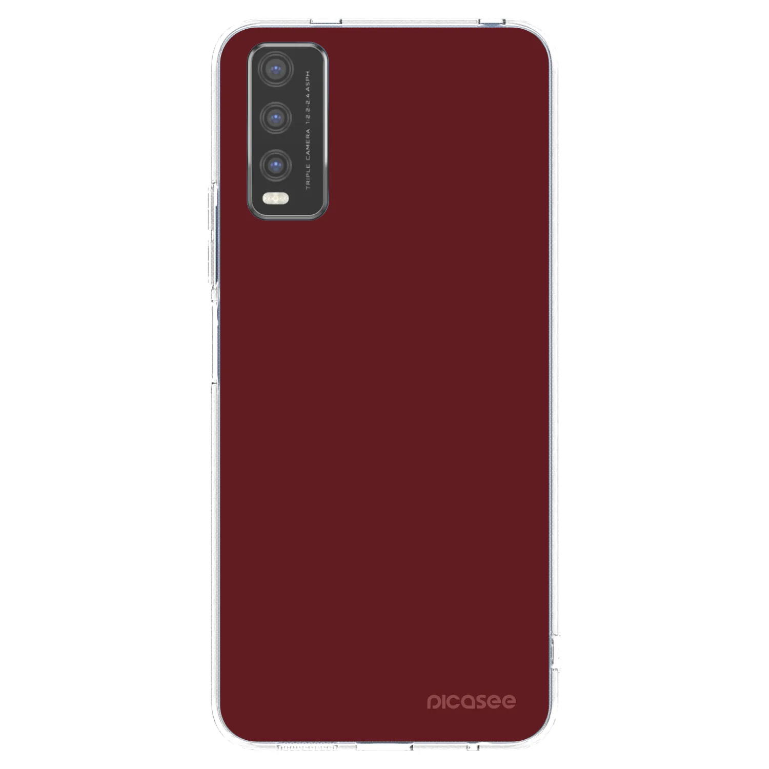 Picasee Vivo Y20s Hülle - Transparentes Silikon - Red Bliss