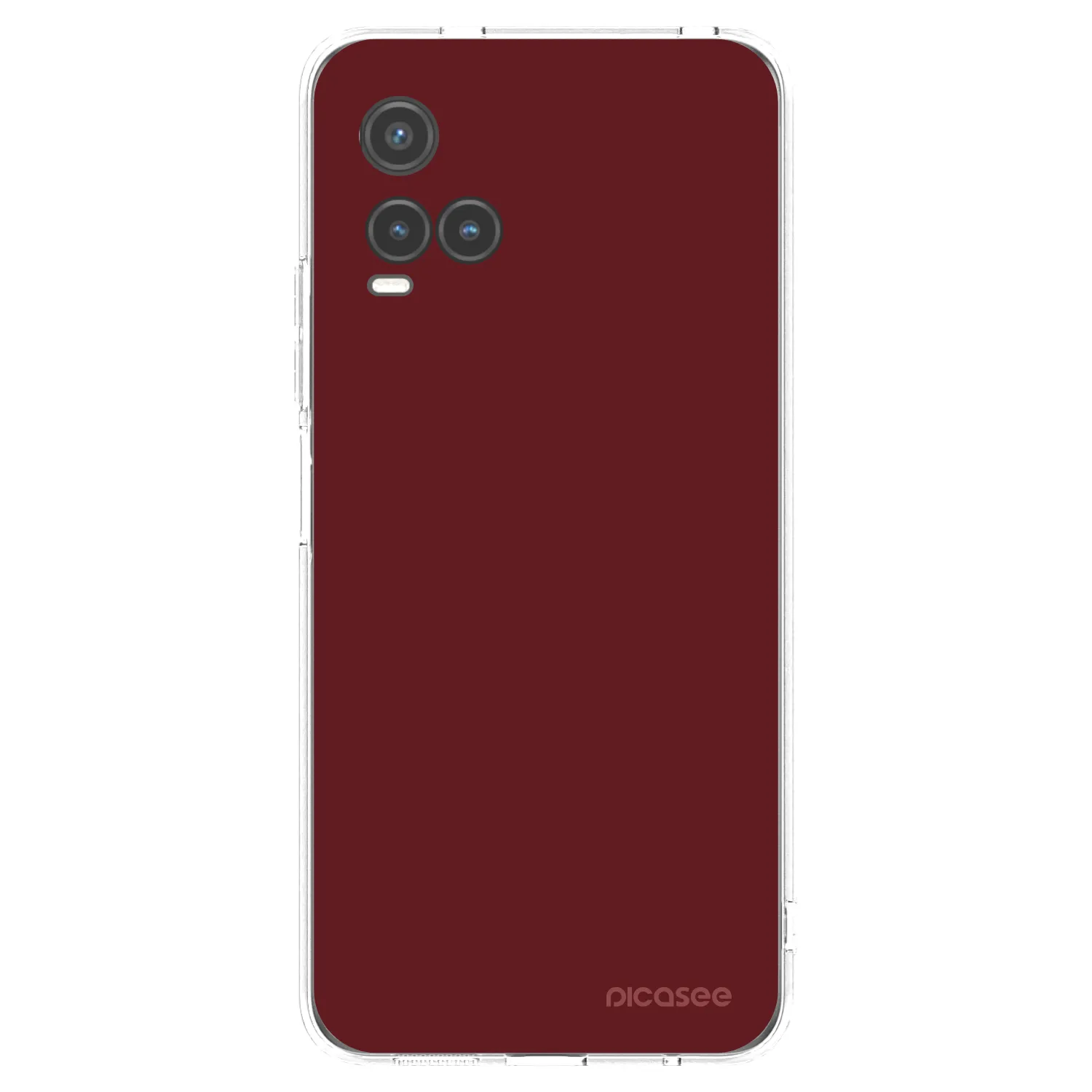 Picasee Vivo Y33s Hülle - Transparentes Silikon - Red Bliss