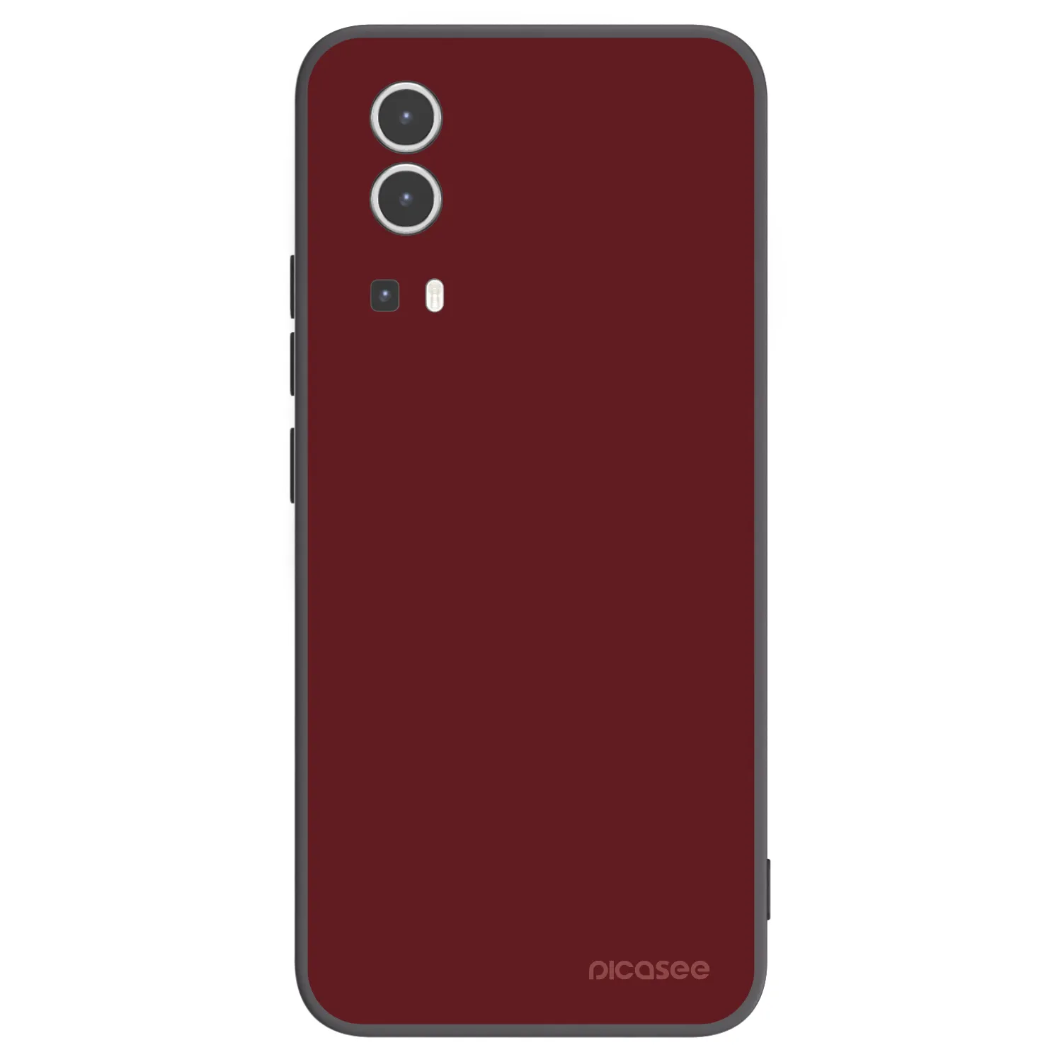 Picasee Vivo Y72 5G Hülle - Schwarzes Silikon - Red Bliss