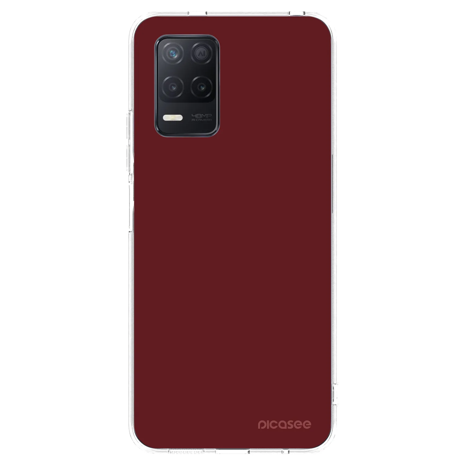 Picasee Realme 8 5G Hülle - Transparentes Silikon - Red Bliss