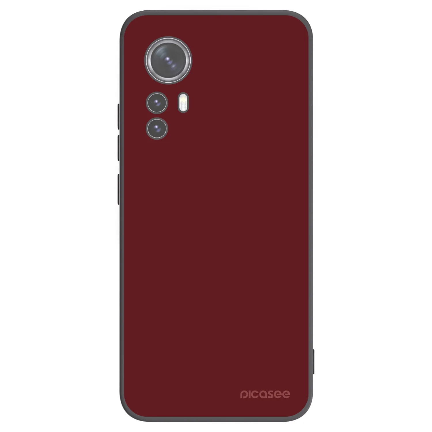 Picasee Xiaomi 12 Hülle - Schwarzes Silikon - Red Bliss