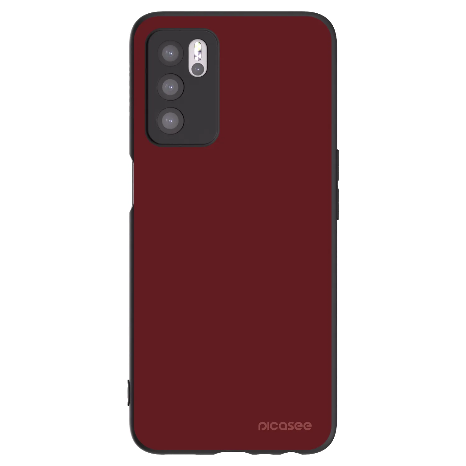 Picasee OPPO A16 Hülle - Schwarzes Silikon - Red Bliss