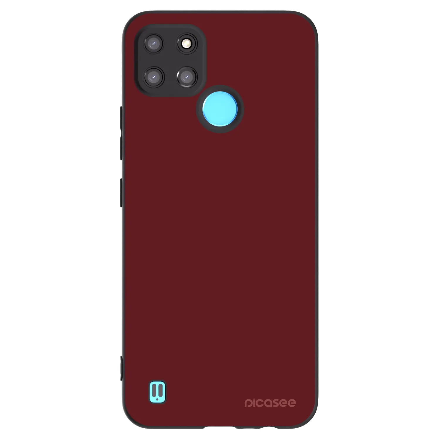 Picasee Realme C21Y Hülle - Schwarzes Silikon - Red Bliss