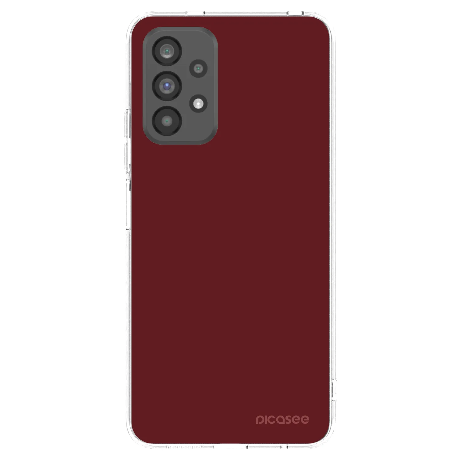 Picasee Samsung Galaxy A73 5G Hülle - Transparentes Silikon - Red Bliss