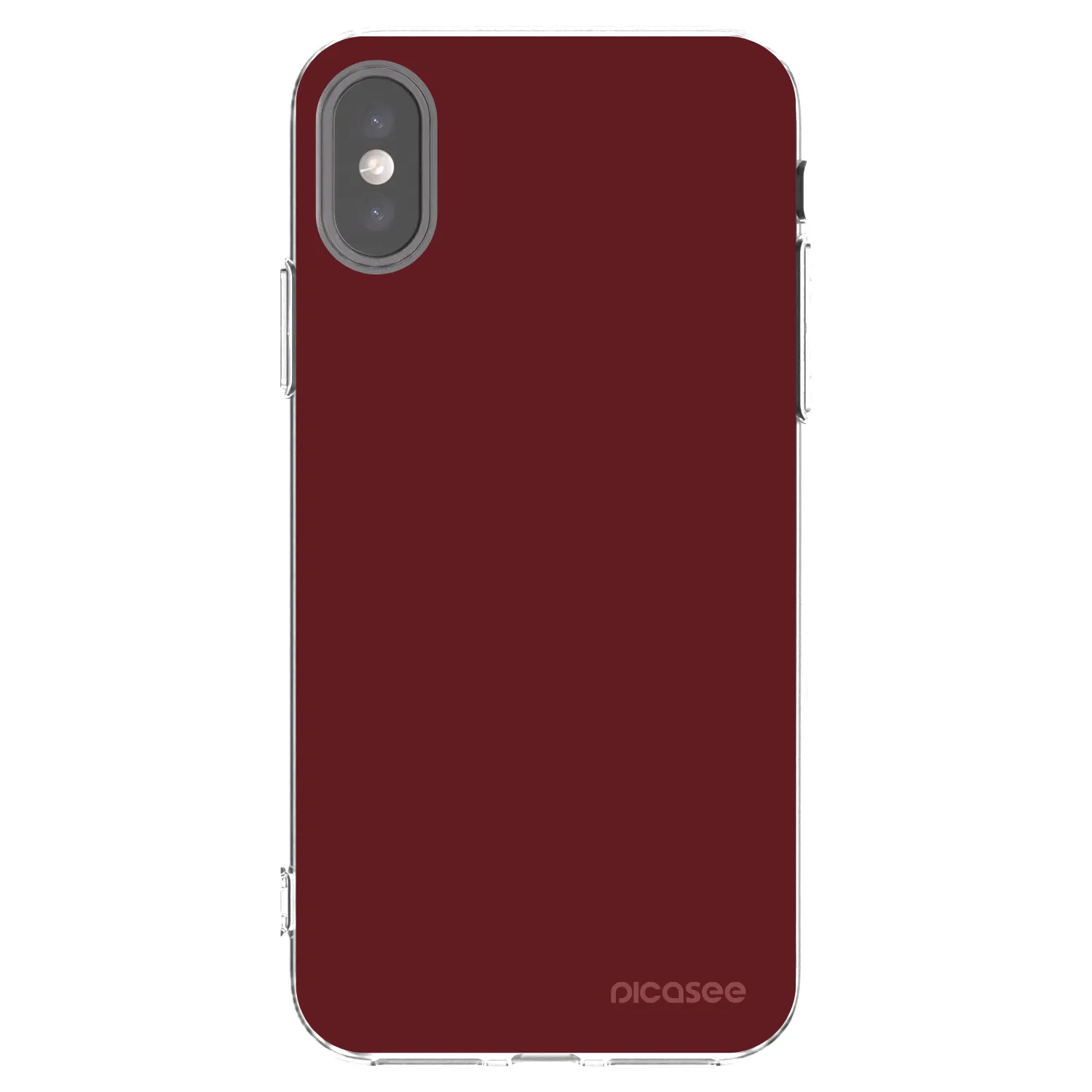Picasee Apple iPhone X/XS Hülle - Transparentes Silikon - Red Bliss