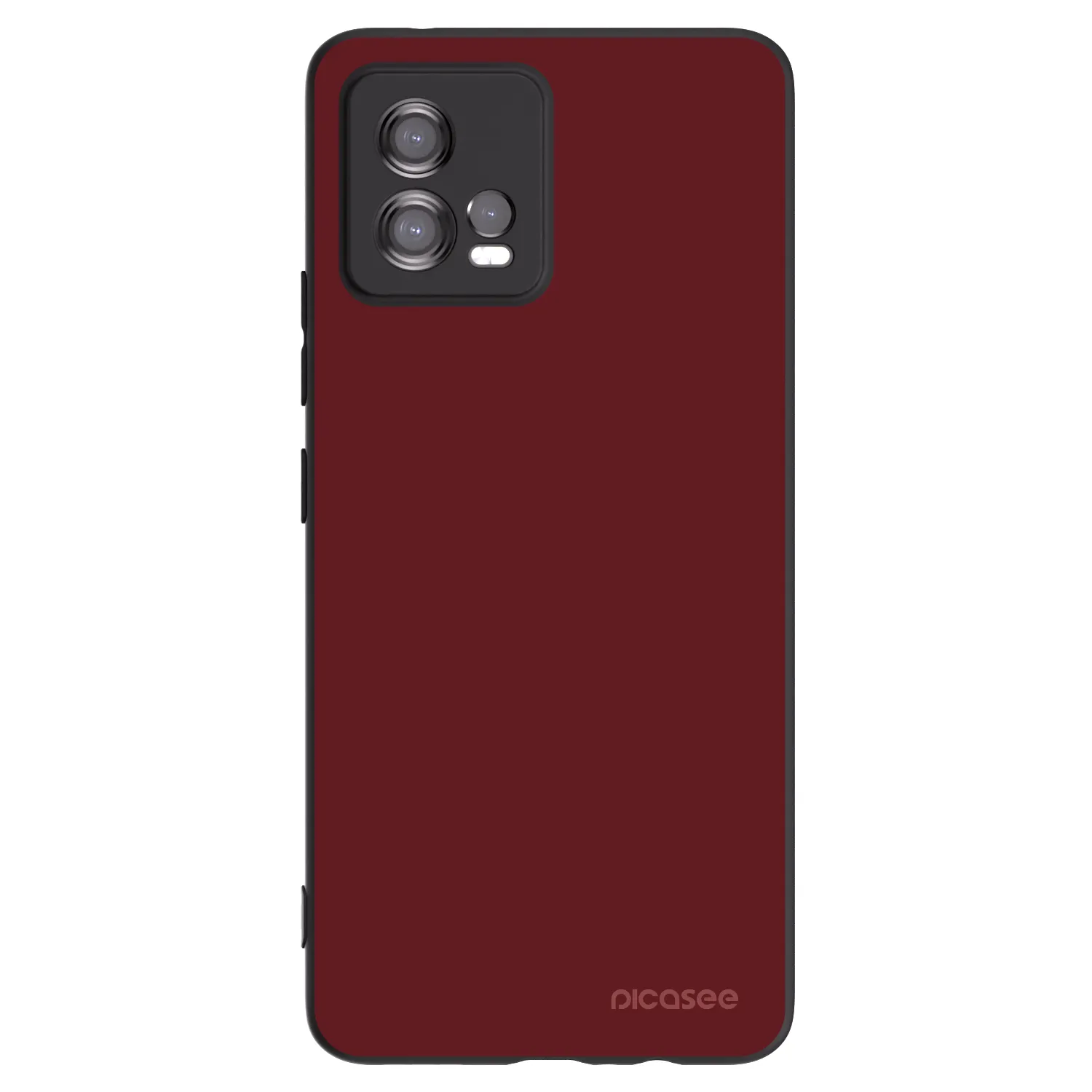 Picasee Motorola Moto G72 Hülle - Schwarzes Silikon - Red Bliss