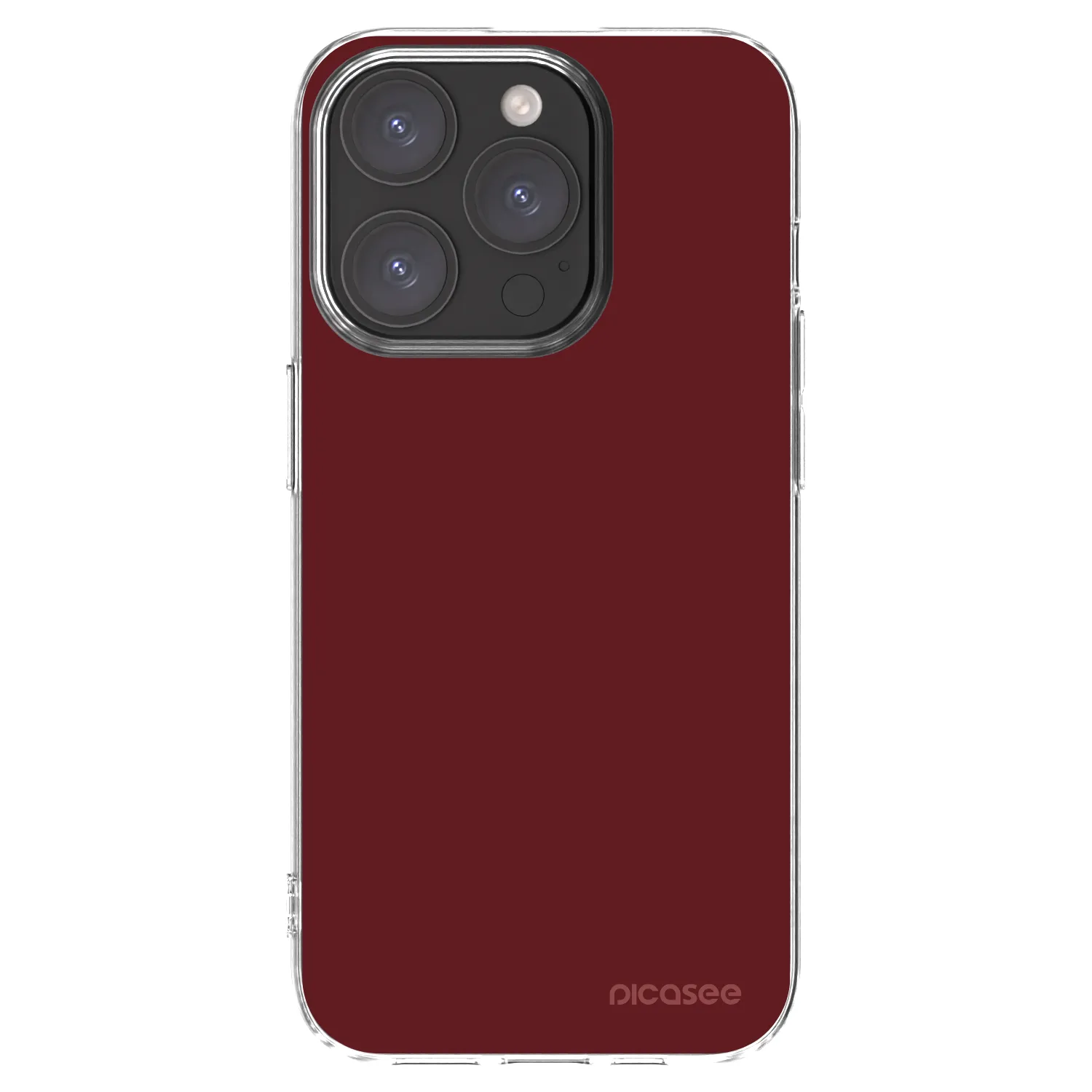 Picasee Apple iPhone 15 Pro Hülle - Transparentes Silikon - Red Bliss
