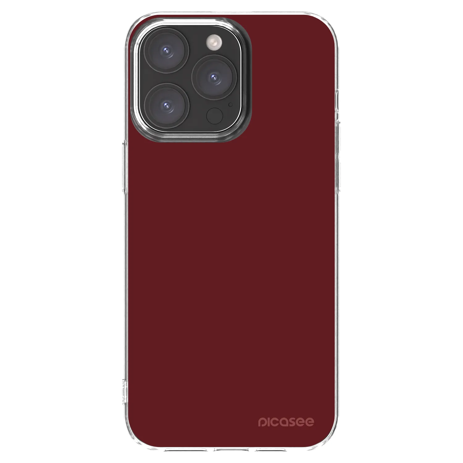 Picasee Apple iPhone 15 Pro Max Hülle - Transparentes Silikon - Red Bliss