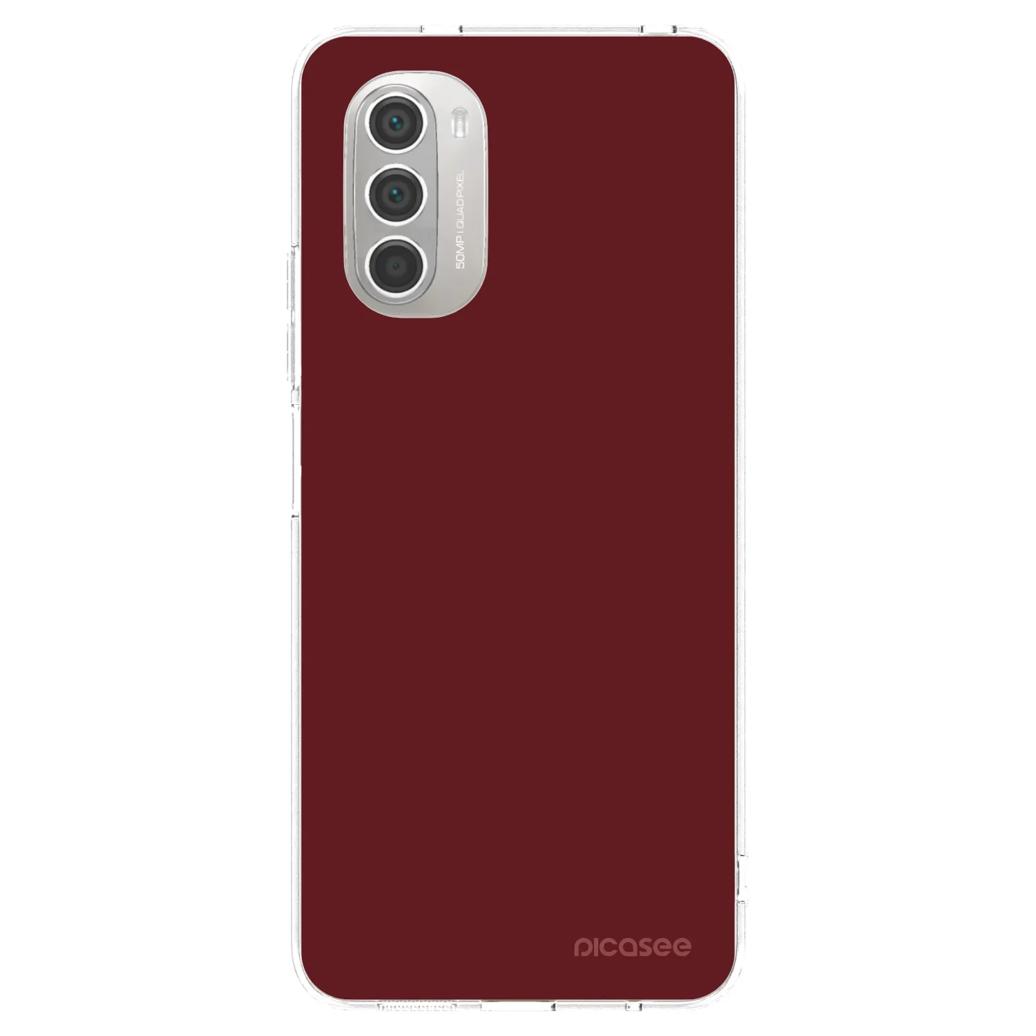 Picasee Motorola Moto G51 Hülle - Transparentes Silikon - Red Bliss