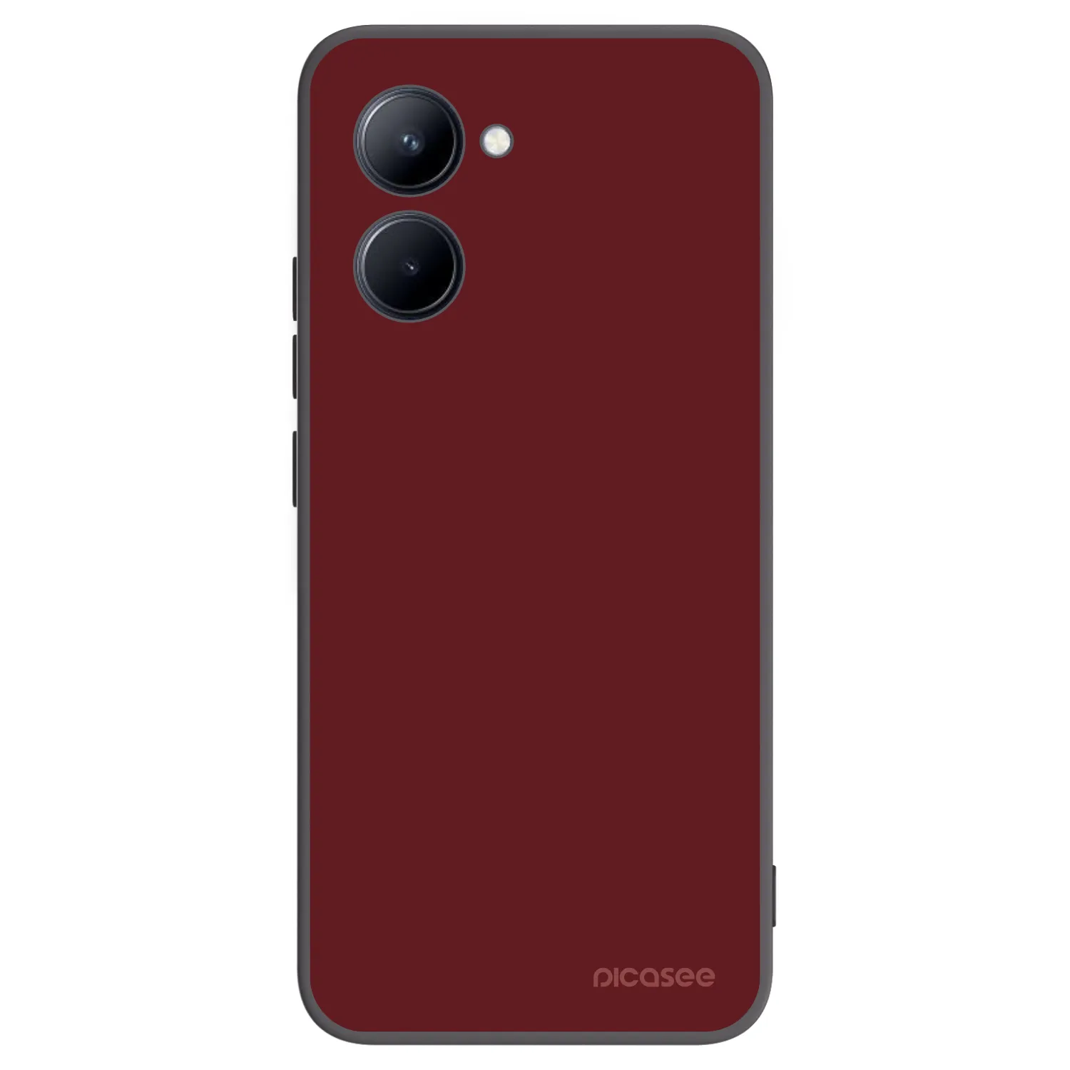 Picasee Realme C33 (2023) Hülle - Schwarzes Silikon - Red Bliss