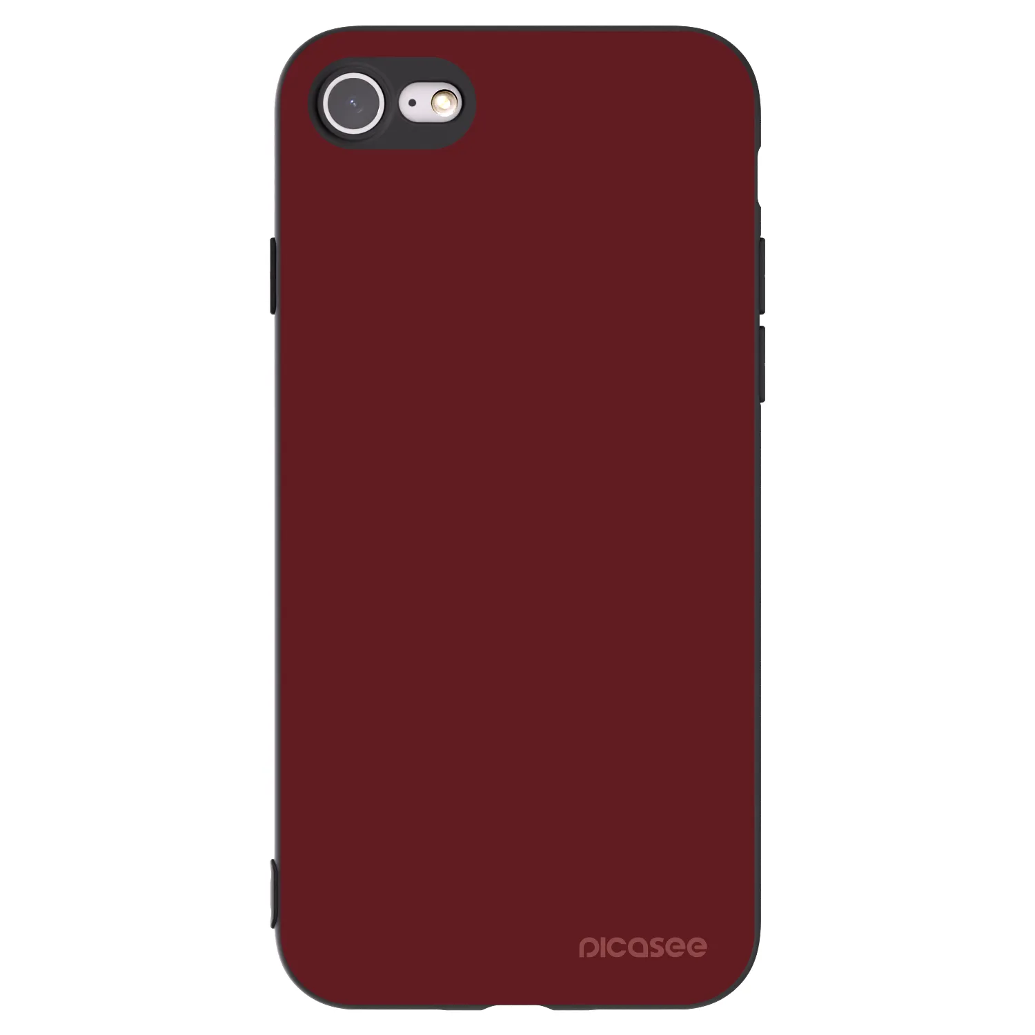 Picasee Apple iPhone 8 Hülle - Schwarzes Silikon - Red Bliss