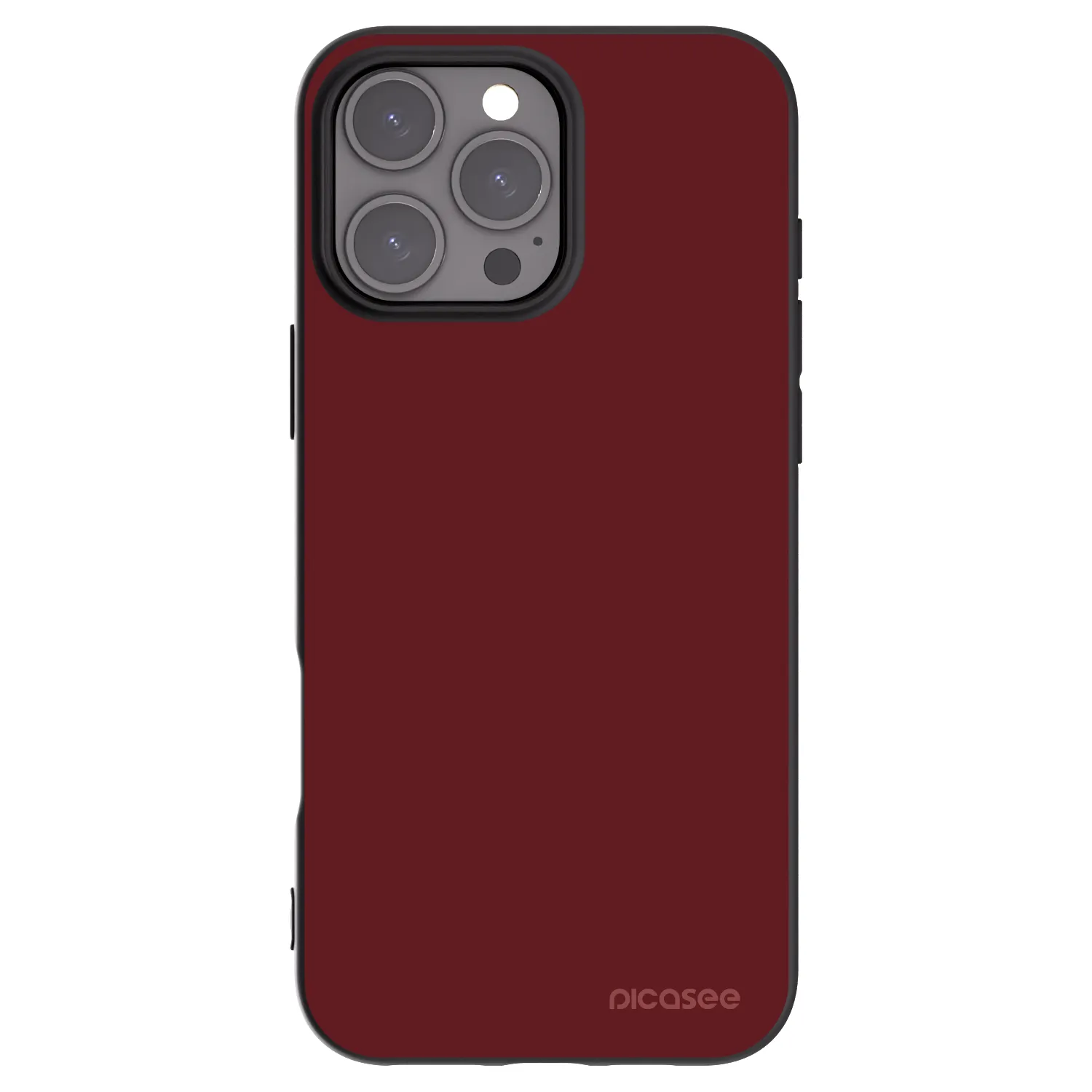 Picasee Apple iPhone 16 Pro Max Hülle - Schwarzes Silikon - Red Bliss