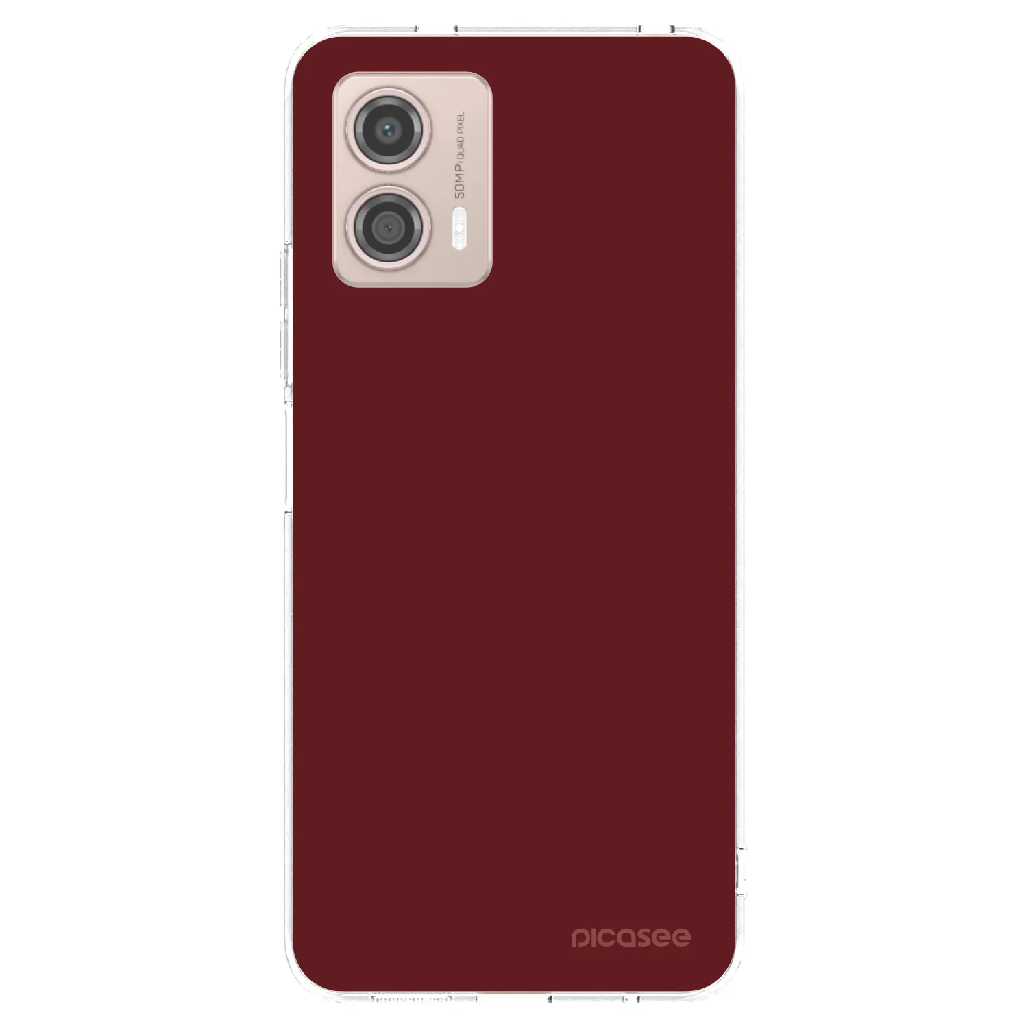 Picasee Motorola Moto G53 5G Hülle - Transparentes Silikon - Red Bliss