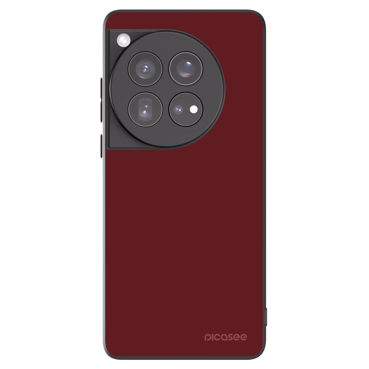 Picasee OnePlus 12 5G Hülle - Schwarzes Silikon - Red Bliss