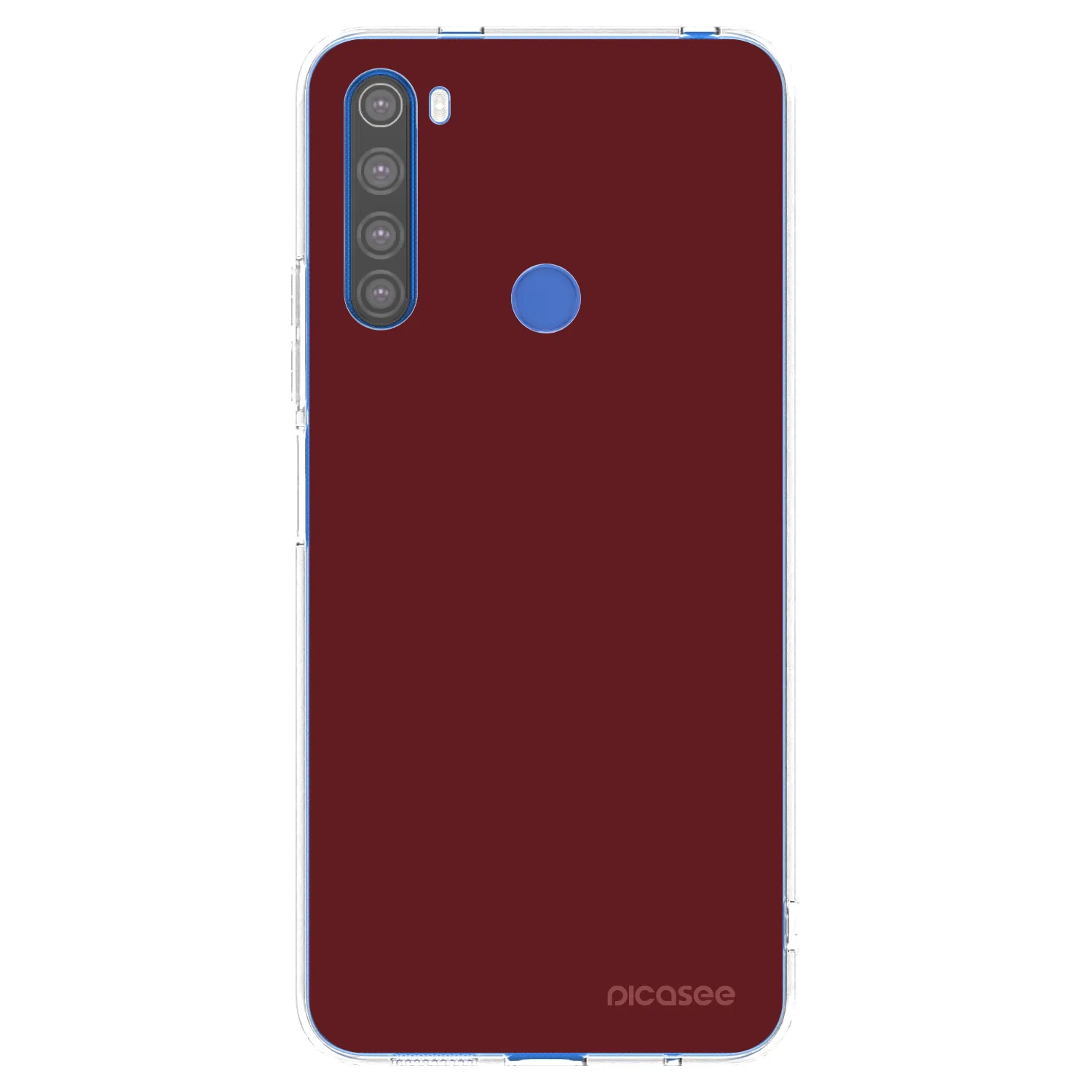 Picasee Xiaomi Redmi Note 8T Hülle - Transparentes Silikon - Red Bliss