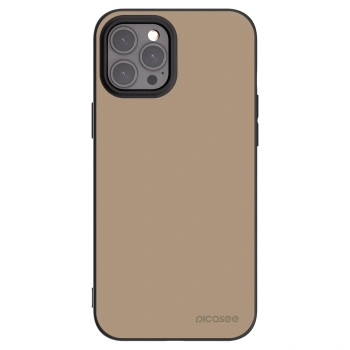 Picasee Apple iPhone 12 Pro Max Hülle - Schwarzes Silikon - Soft Sand