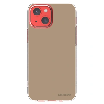 Picasee Apple iPhone 13 mini Hülle - Transparentes Silikon - Soft Sand