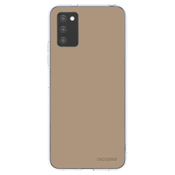 Picasee Samsung Galaxy A02s A025G Hülle - Transparentes Silikon - Soft Sand