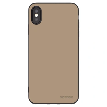 Picasee Apple iPhone XS Max Hülle - Schwarzes Silikon - Soft Sand