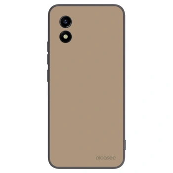 Picasee Vivo Y01 Hülle - Schwarzes Silikon - Soft Sand