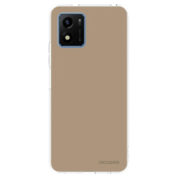 Picasee Vivo Y01 Hülle - Transparentes Silikon - Soft Sand