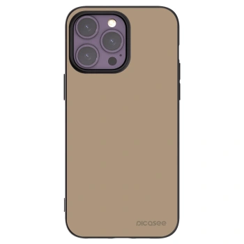 Picasee Apple iPhone 14 Pro Max Hülle - Schwarzes Silikon - Soft Sand