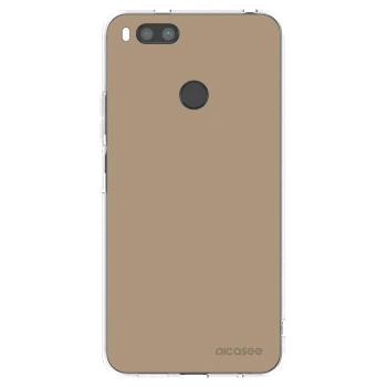 Picasee Xiaomi Redmi A1 Hülle - Transparentes Silikon - Soft Sand