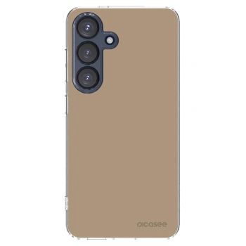 Picasee Samsung Galaxy S25 5G Hülle - Transparentes Silikon - Soft Sand