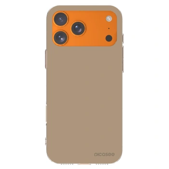 Picasee Apple iPhone 17 Pro Max Hülle - Transparentes Silikon - Soft Sand
