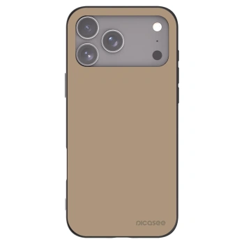 Picasee Apple iPhone 17 Pro Max Hülle - Schwarzes Silikon - Soft Sand