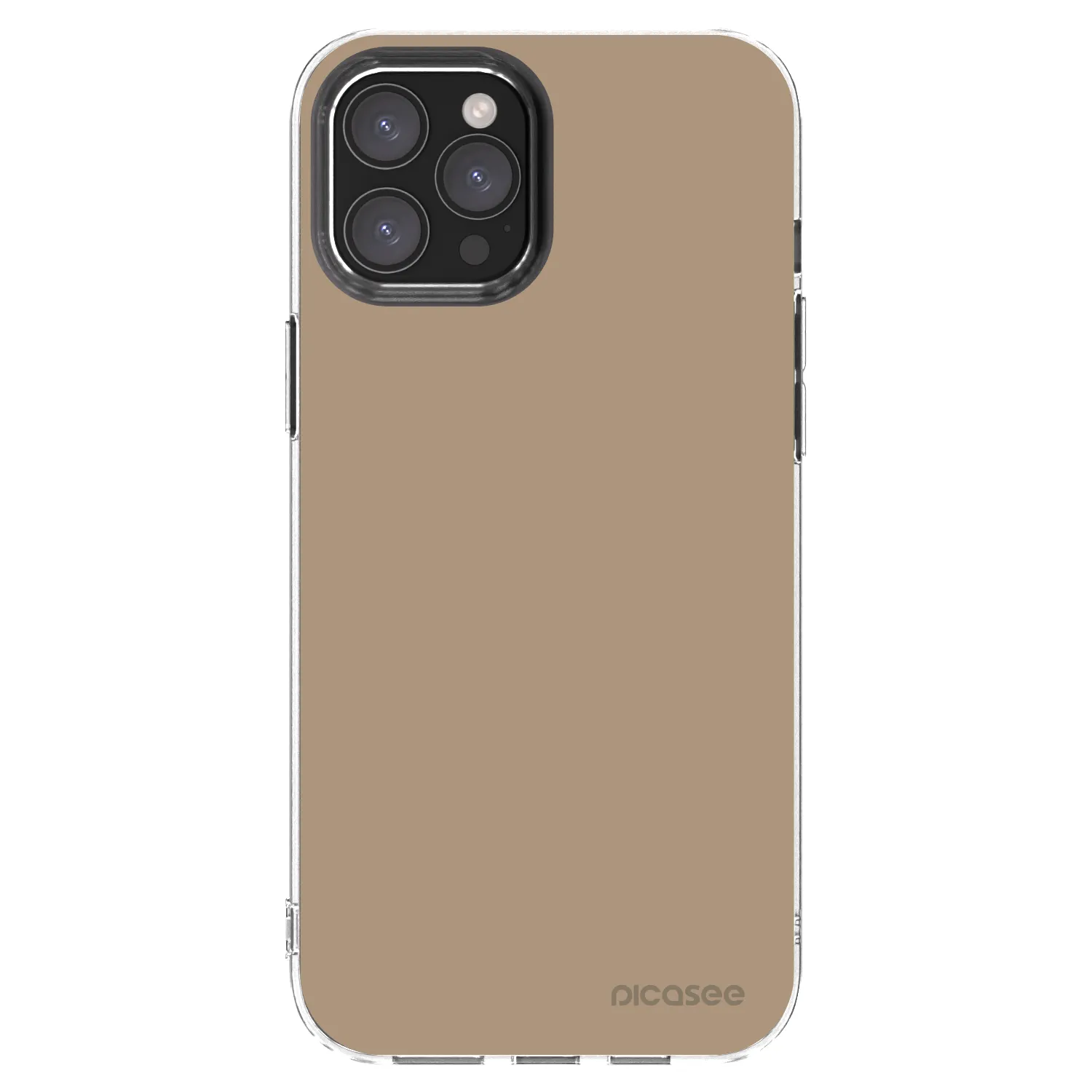 Picasee Apple iPhone 12 Pro Max Hülle - Transparentes Silikon - Soft Sand