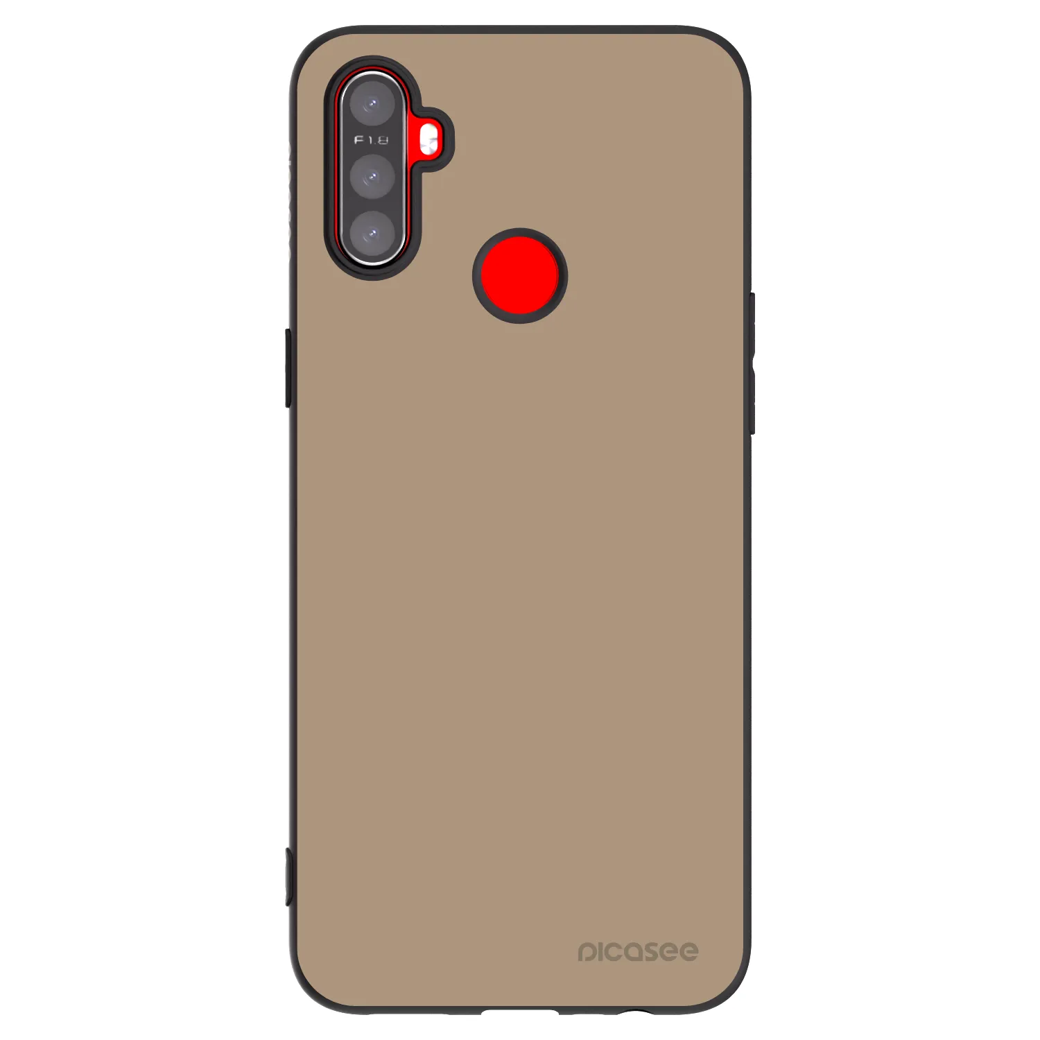 Picasee Realme 5 Hülle - Schwarzes Silikon - Soft Sand