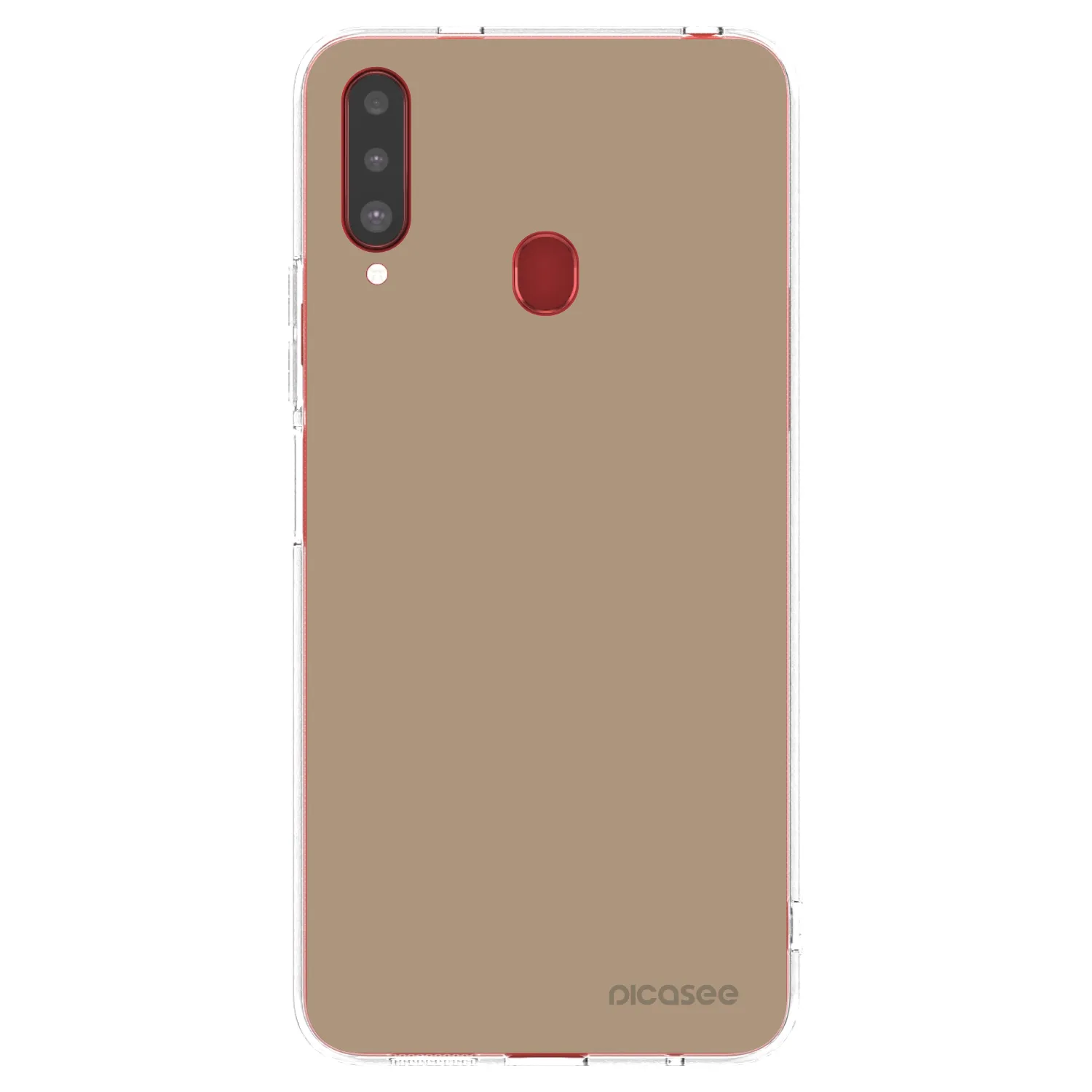 Picasee Samsung Galaxy A20s Hülle - Transparentes Silikon - Soft Sand