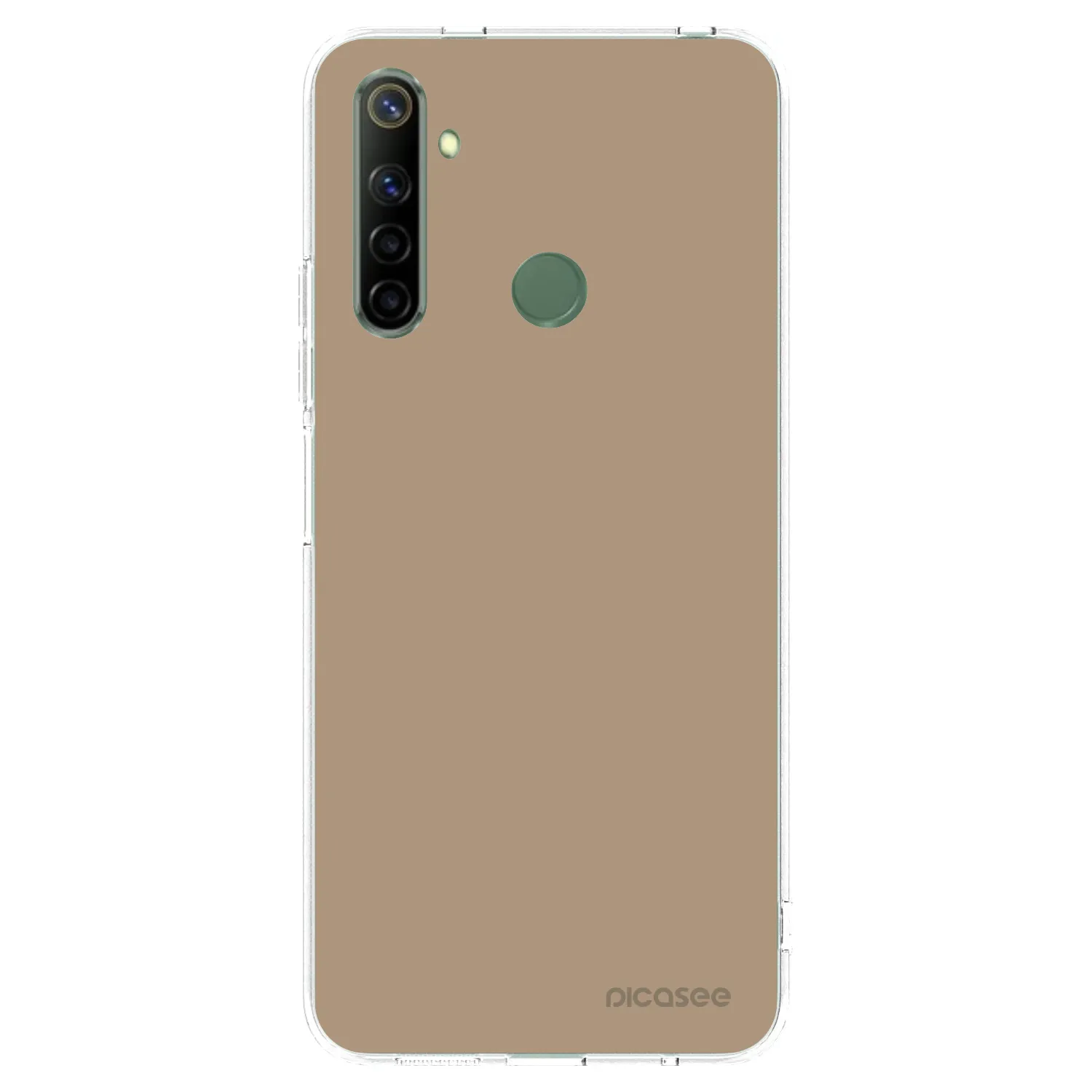 Picasee Realme 5 Hülle - Transparentes Silikon - Soft Sand