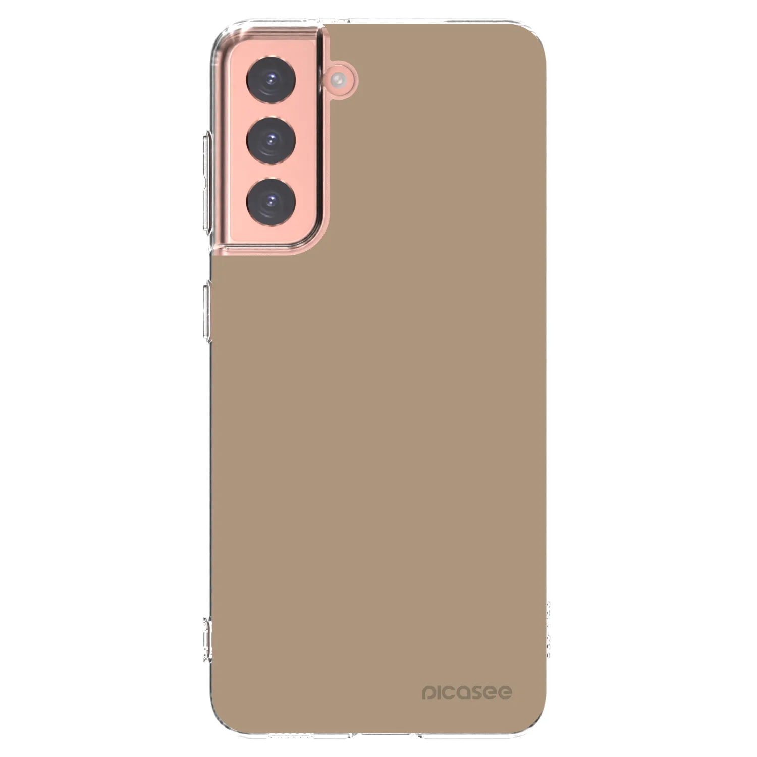 Picasee Samsung Galaxy S21 5G G991B Hülle - Transparentes Silikon - Soft Sand