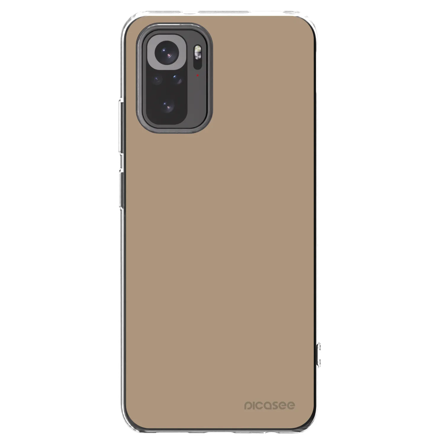 Picasee Xiaomi Redmi Note 10 Hülle - Transparentes Silikon - Soft Sand