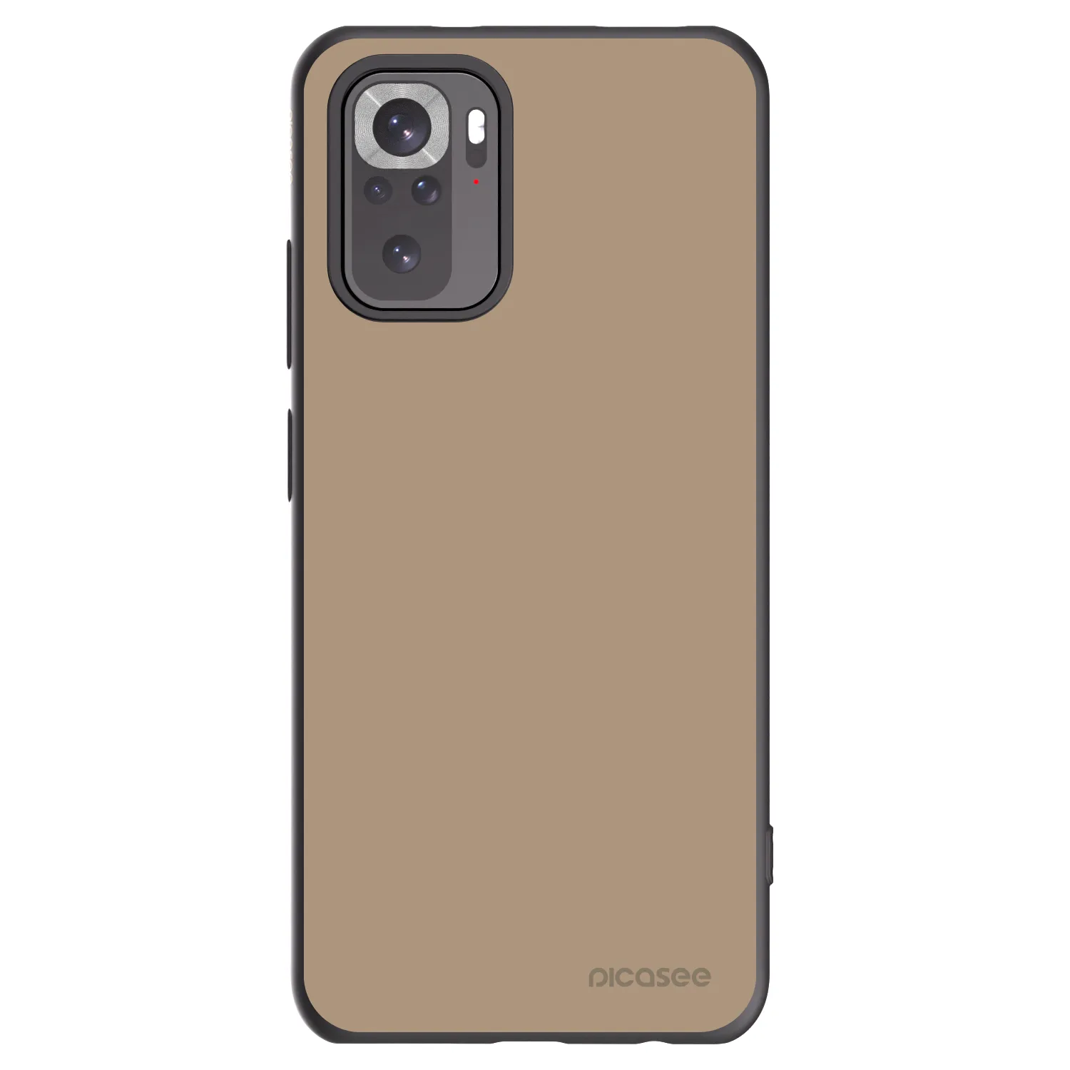 Picasee Xiaomi Redmi Note 10 Hülle - Schwarzes Silikon - Soft Sand