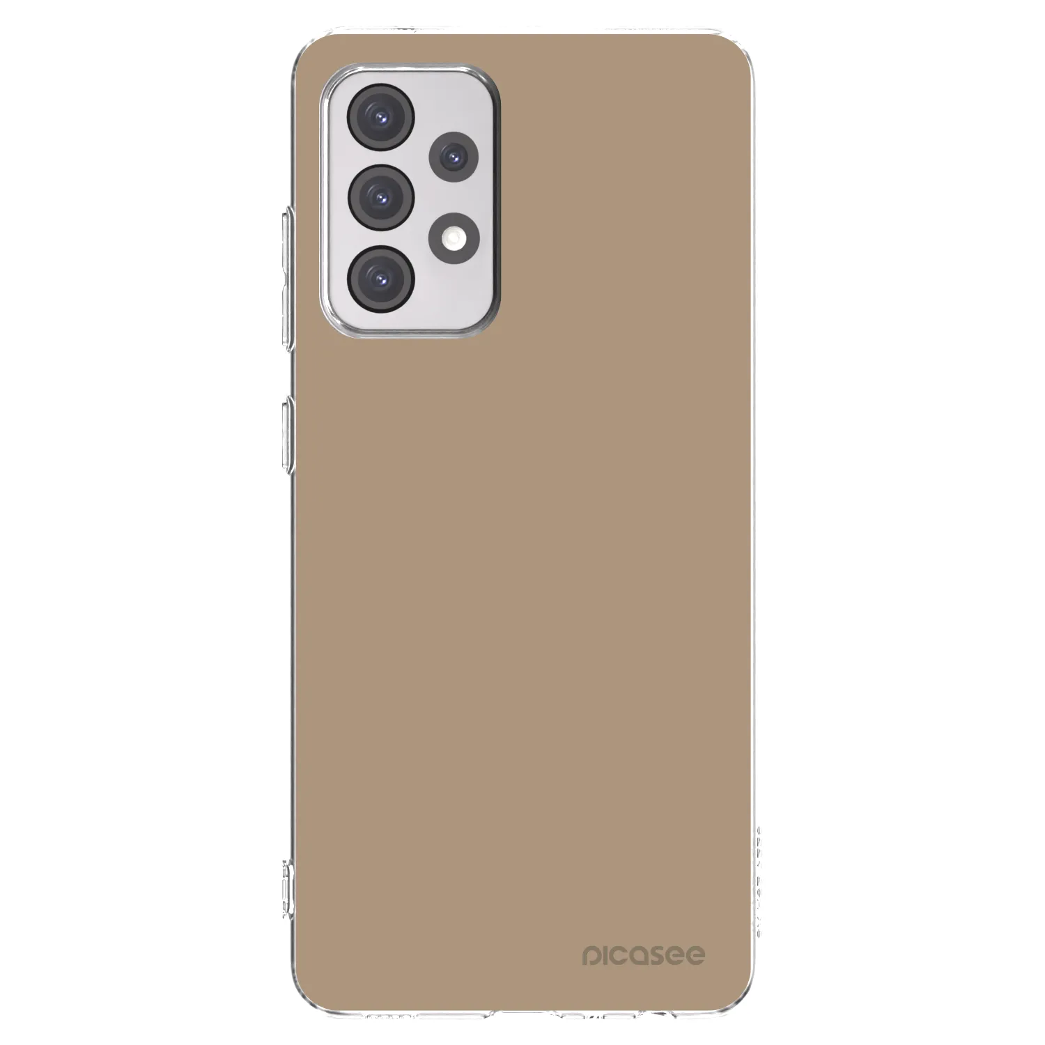 Picasee Samsung Galaxy A52 5G A525F Hülle - Transparentes Silikon - Soft Sand